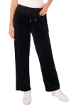 Vince Camuto Straight Leg Drawstring Pants In Black