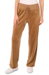 Vince Camuto Straight Leg Drawstring Pants In Brown
