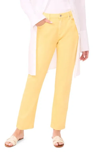 Vince Camuto Straight Leg Jeans In Yellow