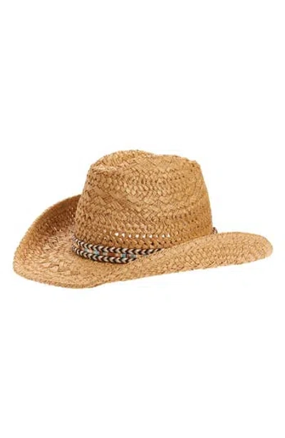 Vince Camuto Straw Cowboy Hat In Brown