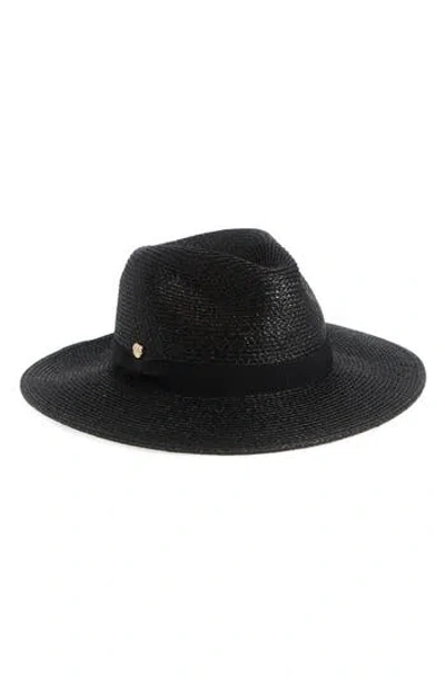 Vince Camuto Straw Panama Hat In Black