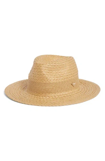 Vince Camuto Straw Panama Hat In Brown