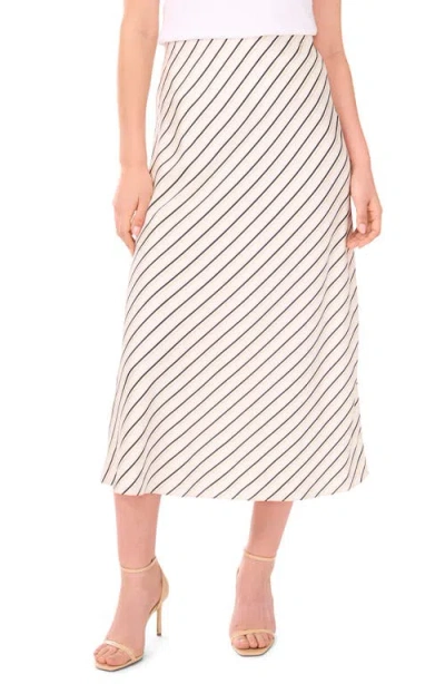 Vince Camuto Stripe Bias Cut Midi Skirt