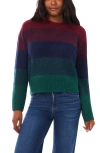 Vince Camuto Stripe Crewneck Sweater In Multi