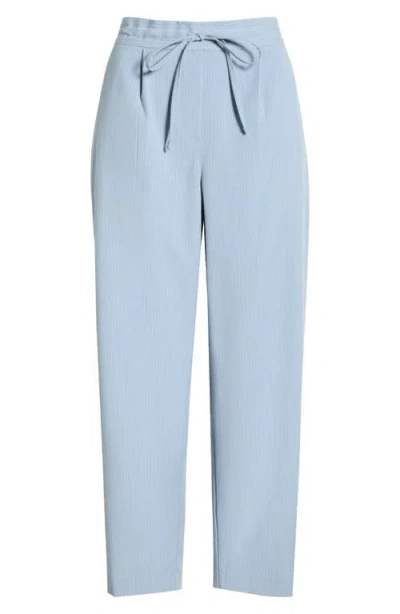 Vince Camuto Stripe Drawstring Waist Pants In Blue