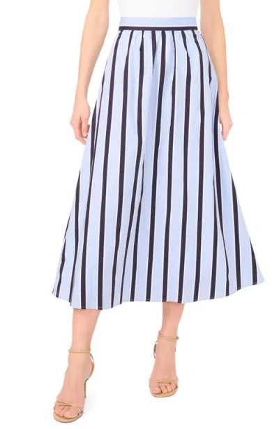 Vince Camuto Waist Band Long Full Skirt In Blue