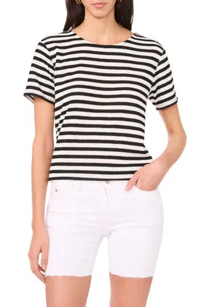 VINCE CAMUTO VINCE CAMUTO STRIPE KNIT T-SHIRT