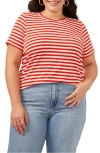 Vince Camuto Stripe Polished Knit T-shirt