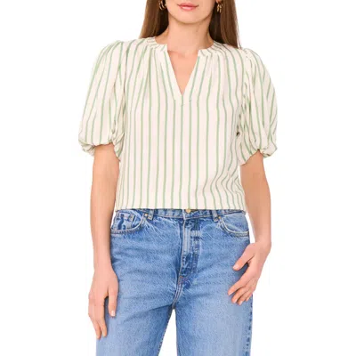 Vince Camuto Stripe Puff Sleeve Top