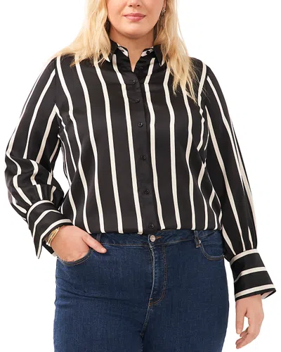 VINCE CAMUTO STRIPED BLOUSE