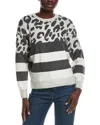Vince Camuto Striped Sweater In Multi