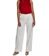 Vince Camuto Structured Front Pintuck Pants In White In White