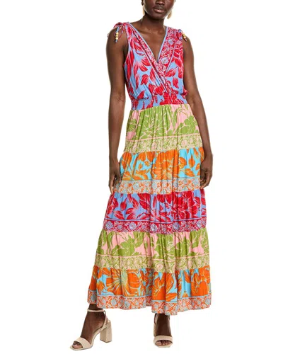 Vince Camuto Surplice Tiered Maxi Dress