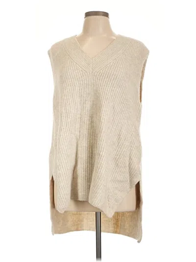 Pre-owned Vince Camuto Sweater Vest In Tan
