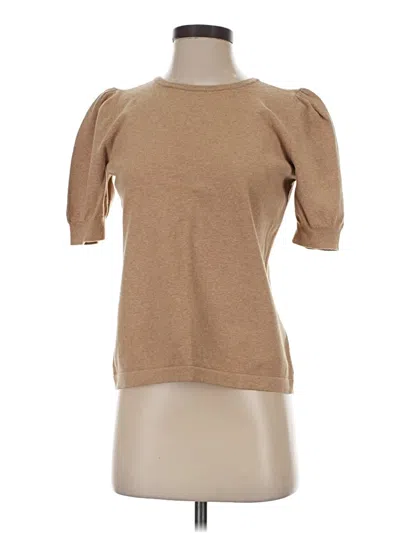 Pre-owned Vince Camuto Sweatshirt In Tan