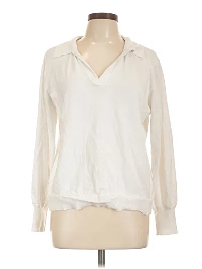 Pre-owned Vince Camuto Sweatshirt In White