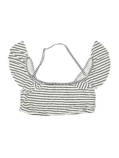 Pre-owned Vince Camuto Swimsuit Top Ivory Swimwear In White