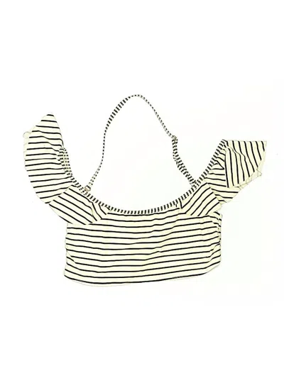 Pre-owned Vince Camuto Swimsuit Top Ivory Swimwear In White