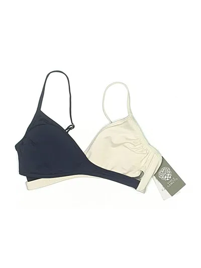 Pre-owned Vince Camuto Swimsuit Top Ivory Swimwear In White