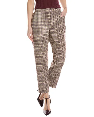 Vince Camuto Tailored Straight Leg Pant In Brown