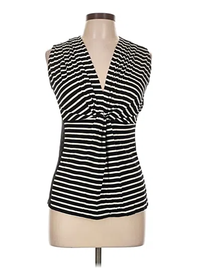 Pre-owned Vince Camuto Tank Top Black Plunge Neckline Tops