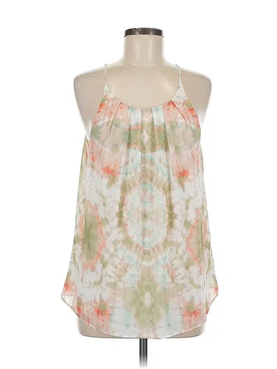 Pre-owned Vince Camuto Tank Top Ivory Halter Neckline Tops In White