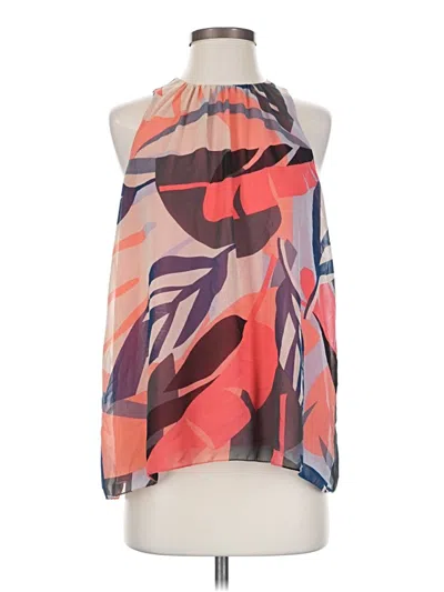 Pre-owned Vince Camuto Tank Top Pink Halter Neckline Tops