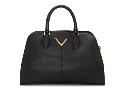 Vince Camuto Tasha Leather Dome Satchel In Black