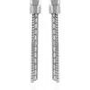 Vince Camuto Tassel Clip-on Linear Drop Earrings In Metallic