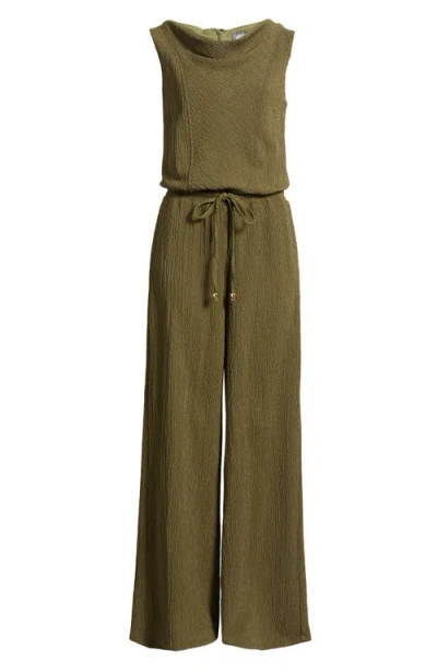 Vince Camuto Textured Knit Jumpsuit In Green