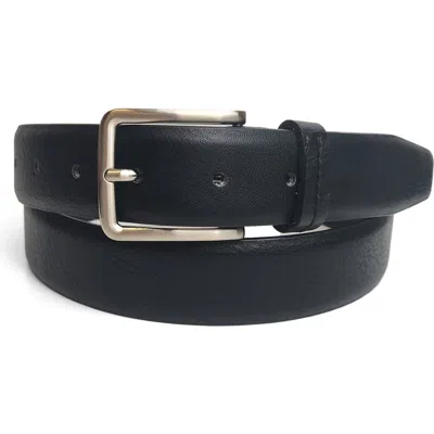 Vince Camuto Textured Leather Belt In Black