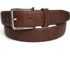 Vince Camuto Textured Leather Belt In Brown