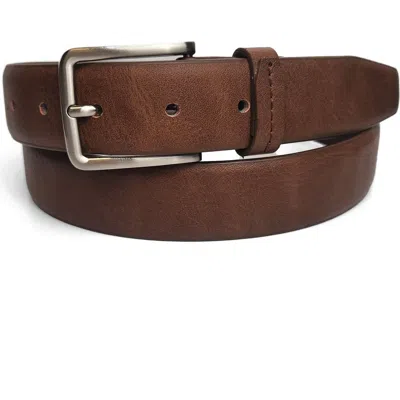 Vince Camuto Textured Leather Belt In Brown