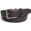 Vince Camuto Textured Leather Belt In Brown