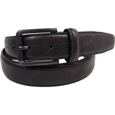 Vince Camuto Textured Leather Belt In Brown