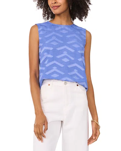 Vince Camuto Textured Sleeveless Top In Serene Sky