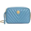 Vince Camuto Theon Leather Camera Crossbody Bag In Blue