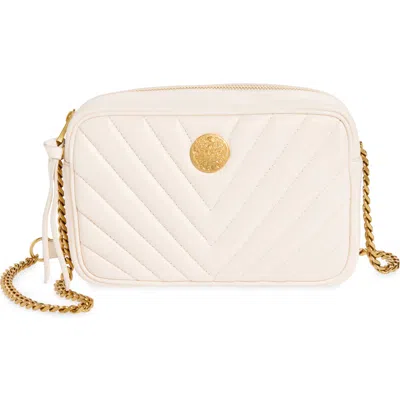Vince Camuto Theon Leather Camera Crossbody Bag In Warm Vanilla