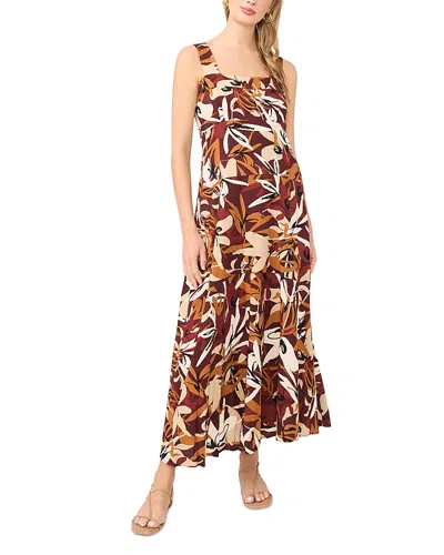 Vince Camuto Thick Strap Maxi Dress In Multi