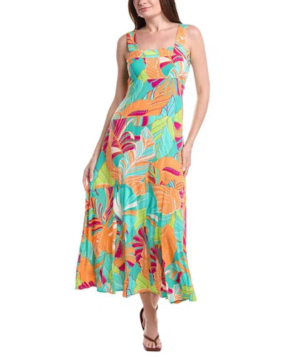 Vince Camuto Thick Strap Maxi Dress In Green