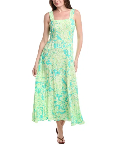 Vince Camuto Thick Strap Maxi Dress In Green