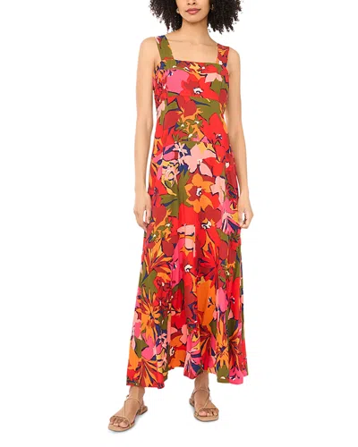 Vince Camuto Thick Strap Maxi Dress In Red