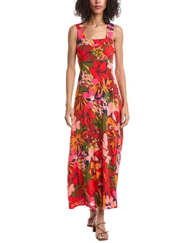 Vince Camuto Thick Strap Maxi Dress In Red