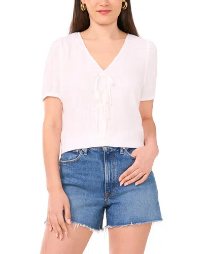 Vince Camuto Tie Blouse In White