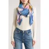 Vince Camuto Tie Dye Supersoft Square Scarf In Blue