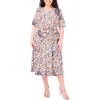 Vince Camuto Tie Front Midi Dress