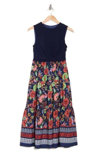 Vince Camuto Tiered Fit & Flare Midi Dress In Nmu