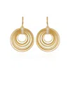 Vince Camuto Tiered Gold Hoop Earrings With Baguette Crystals