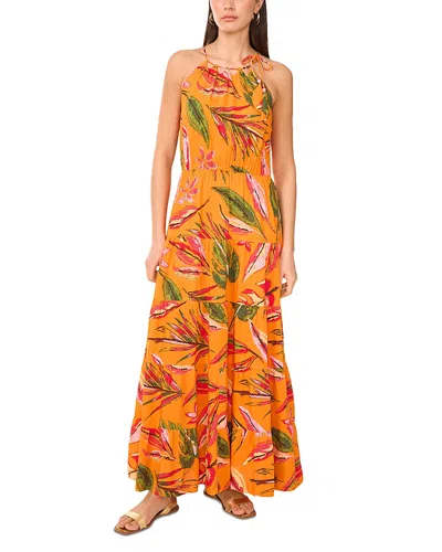 Vince Camuto High Neck Cutout Maxi Dress