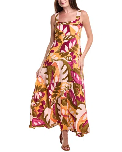 Vince Camuto Tiered Maxi Dress In Brown